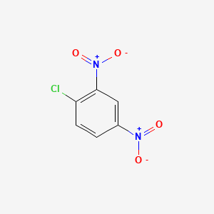 molecular formula C6H3ClN2O4<br>C6H3Cl(NO2)2<br>C6H3ClN2O4 B032670 1-Chloro-2,4-dinitrobenzene CAS No. 97-00-7