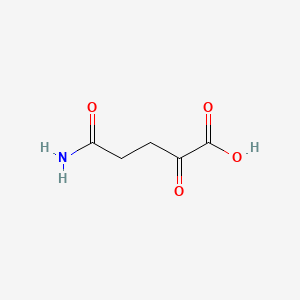 molecular formula C5H7NO4 B094461 alpha-Ketoglutaramate CAS No. 18465-19-5