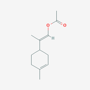 molecular formula C12H18O2 B100003 2-(4-Methyl-3-cyclohexen-1-yl)propenyl acetate CAS No. 15593-88-1