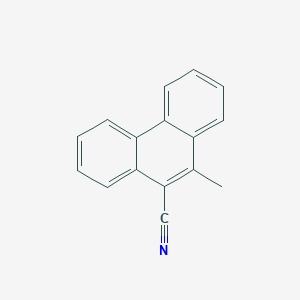 molecular formula C16H11N B100015 10-Methylphenanthrene-9-carbonitrile CAS No. 17024-15-6