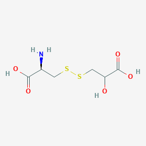 molecular formula C6H11NO5S2 B100016 3-Mercaptolactate-cysteine disulfide CAS No. 18841-42-4