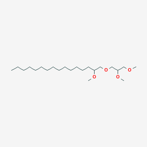 molecular formula C22H46O4 B100017 1-(2,3-Dimethoxypropoxy)-2-methoxyhexadecane CAS No. 16725-44-3