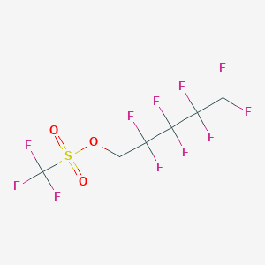molecular formula C6H3F11O3S B100020 2,2,3,3,4,4,5,5-Octafluoropentyl trifluoromethanesulfonate CAS No. 17352-10-2