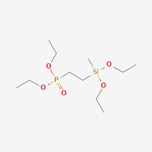 molecular formula C11H27O5PSi B100026 二乙基[2-(二乙氧甲基甲硅烷基)乙基]膦酸酯 CAS No. 18048-06-1