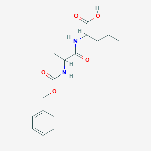 2-(2-{[(Benzyloxy)carbonyl]amino}propanamido)pentanoic acid