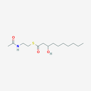 molecular formula C14H27NO3S B100045 S-(2-acetamidoethyl) 3-hydroxydecanethioate CAS No. 15469-78-0