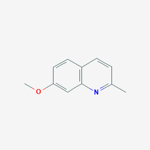 molecular formula C11H11NO B100065 7-Methoxy-2-methylquinoline CAS No. 19490-87-0