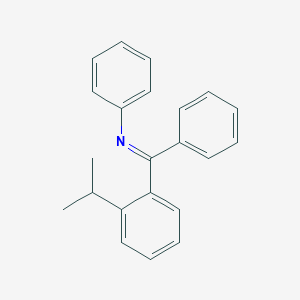 molecular formula C22H21N B100073 N,1-diphenyl-1-(2-propan-2-ylphenyl)methanimine CAS No. 19103-10-7