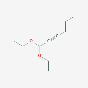 molecular formula C10H18O2 B100076 1,1-Diethoxyhex-2-yne CAS No. 18229-78-2