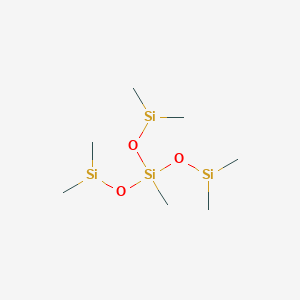 molecular formula C7H21O3Si4 B100082 METHYLTRIS(DIMETHYLSILOXY)SILANE CAS No. 17082-46-1