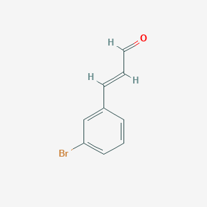 molecular formula C9H7BrO B100087 3-(3-Bromophenyl)acrylaldehyde CAS No. 15185-59-8