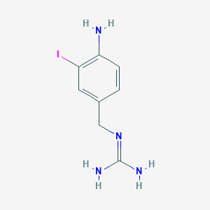 molecular formula C8H11IN4 B010009 3-Iodo-4-aminobenzylguanidine CAS No. 106941-20-2
