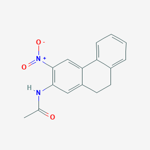 molecular formula C16H14N2O3 B100097 N-(3-nitro-9,10-dihydrophenanthren-2-yl)acetamide CAS No. 18264-87-4