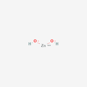 molecular formula Zn(OH)2<br>H2O2Zn B010010 ZINC;dihydroxide CAS No. 20427-58-1