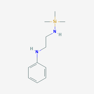 molecular formula C11H20N2Si B100107 N-Phenyl-N'-(trimethylsilyl)ethylenediamine CAS No. 16654-63-0