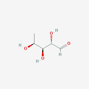molecular formula C5H10O4 B100109 5-deoxy-L-ribose CAS No. 18555-65-2