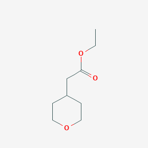 molecular formula C9H16O3 B010011 Ethyl tetrahydropyran-4-ylacetate CAS No. 103260-44-2