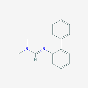 molecular formula C15H16N2 B010013 N,N-dimethyl-N'-(2-phenylphenyl)methanimidamide CAS No. 101398-56-5