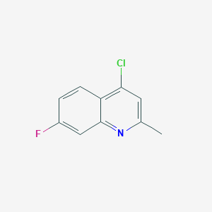 molecular formula C10H7ClFN B100141 4-Chloro-7-Fluoro-2-Methylquinoline CAS No. 18529-04-9