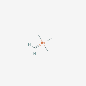 molecular formula C4H11As B100142 Arsonium, trimethyl-, methylide CAS No. 19415-86-2
