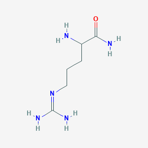 molecular formula C6H15N5O B100143 Pentanamide, 2-amino-5-[(aminoiminomethyl)amino]- CAS No. 16709-23-2