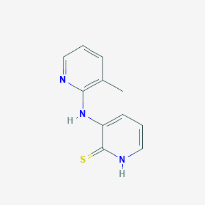 molecular formula C11H11N3S B100149 3-[(3-Methyl-2-pyridinyl)amino]-2-pyridinethiol CAS No. 69789-34-0