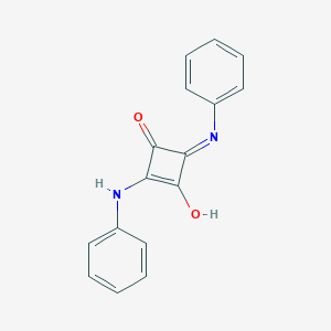 molecular formula C16H12N2O2 B100165 3-Hydroxy-2-(phenylamino)-4-(phenylimino)-2-cyclobuten-1-one CAS No. 18019-52-8