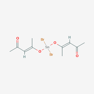 (E)-4-[Dibromo-[(E)-4-oxopent-2-en-2-yl]oxystannyl]oxypent-3-en-2-one