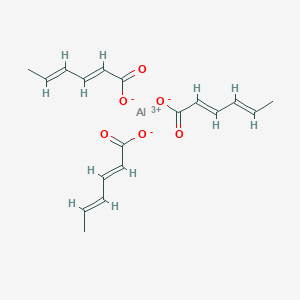 molecular formula C18H21AlO6 B100199 Aluminum sorbate CAS No. 16899-72-2