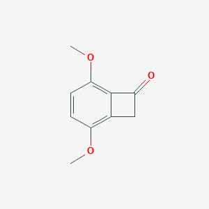molecular formula C10H10O3 B100205 2,5-Dimethoxybicyclo[4.2.0]octa-1,3,5-trien-7-one CAS No. 75833-45-3