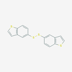 molecular formula C16H10S4 B100217 Benzo[b]thiophene, 5,5'-dithiodi- CAS No. 16587-54-5