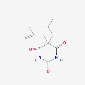molecular formula C12H18N2O3 B100218 5-(2-Methylprop-2-enyl)-5-(2-methylpropyl)-1,3-diazinane-2,4,6-trione CAS No. 17048-97-4