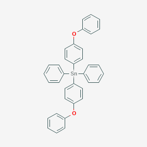molecular formula C36H28O2Sn B100225 Bis(p-phenoxyphenyl)diphenyltin CAS No. 17601-12-6