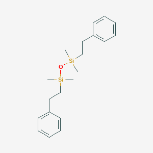 molecular formula C20H30OSi2 B100232 1,1,3,3-Tetramethyl-1,3-DI(2-phenylethyl) disiloxane CAS No. 17233-63-5