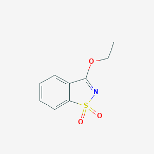 molecular formula C9H9NO3S B100248 3-Ethoxybenzo[d]isothiazole 1,1-dioxide CAS No. 18712-15-7
