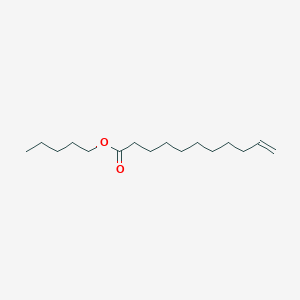 molecular formula C16H30O2 B100251 10-Undecenoic acid, pentyl ester CAS No. 18451-96-2