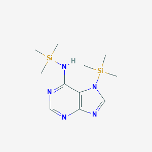 molecular formula C11H21N5Si2 B100262 N,7-bis(trimethylsilyl)purin-6-amine CAS No. 17963-53-0
