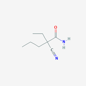 molecular formula C8H14N2O B100263 2-Cyano-2-ethylpentanamide CAS No. 18705-37-8