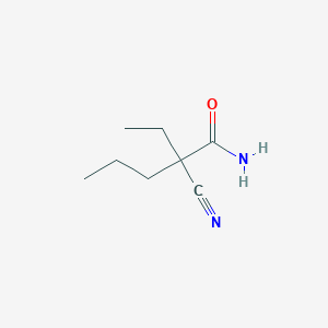 molecular formula C8H14N2O B100263 2-Cyano-2-ethylvaleramide CAS No. 18705-37-8