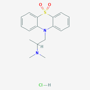 molecular formula C17H21ClN2O2S B100273 Dioxopromethazine hydrochloride CAS No. 15374-15-9