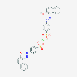 molecular formula C32H22BaN4O8S2 B100277 barium(2+);4-[(2-hydroxynaphthalen-1-yl)diazenyl]benzenesulfonate CAS No. 15782-04-4