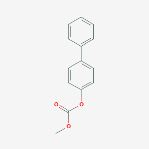 molecular formula C14H12O3 B100282 碳酸甲基联苯-4-基酯 CAS No. 17175-08-5