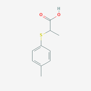 molecular formula C10H12O2S B100289 2-[(4-Methylphenyl)thio]propanoic acid CAS No. 17431-98-0