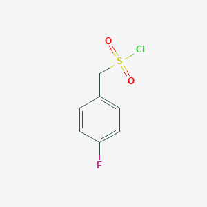 molecular formula C7H6ClFO2S B010030 (4-fluorophenyl)methanesulfonyl Chloride CAS No. 103360-04-9