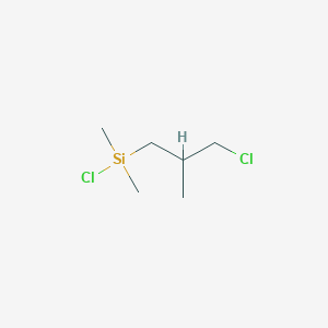 molecular formula C6H14Cl2Si B100300 Chloro(3-chloro-2-methylpropyl)dimethylsilane CAS No. 18145-83-0