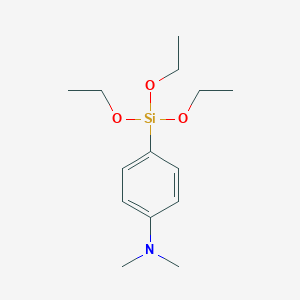 molecular formula C14H25NO3Si B100303 N,N-dimethyl-4-triethoxysilylaniline CAS No. 18418-79-6