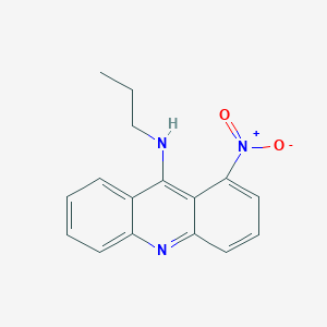 molecular formula C16H15N3O2 B100306 1-Nitro-N-propyl-9-acridinamine CAS No. 19395-63-2
