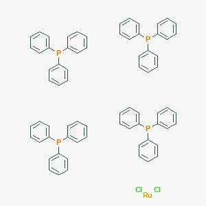 molecular formula C72H60Cl2P4Ru B100307 Dichlorotetrakis(triphenylphosphine)ruthenium(II) CAS No. 15555-77-8