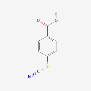 molecular formula C8H5NO2S B100337 4-Thiocyanatobenzoic acid CAS No. 16671-88-8