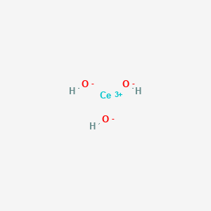 molecular formula Ce(OH)3<br>CeH3O3 B100342 Cerium hydroxide CAS No. 15785-09-8